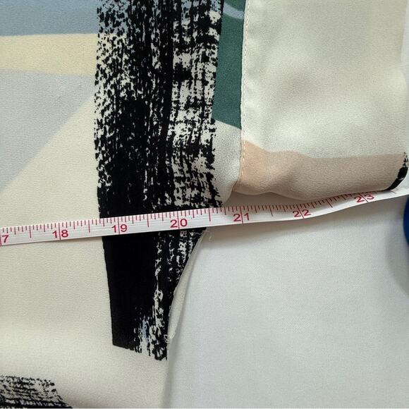 Aritzia Babaton Jessie Abstract Print Midi Dress Short Sleeve Size Small - Picture 5 of 11